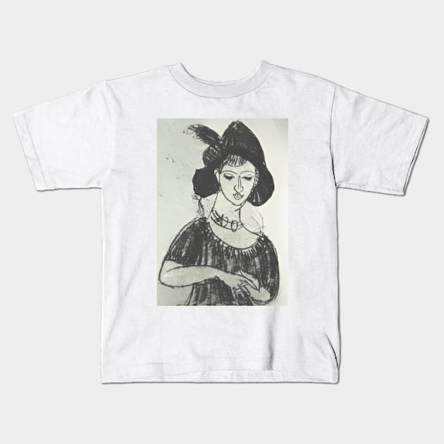 INSPIRATION - Ernst Ludwig Kirchner Kids T-Shirt by AbstractArt14